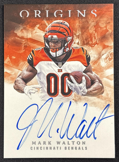 Mark Walton 2018 Panini Origins Rookie Auto Cincinnati Bengals