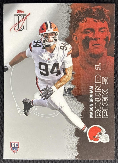 Mason Graham 2025 Topps Signature Class Chrome Rookie Browns Sports Trading Cards