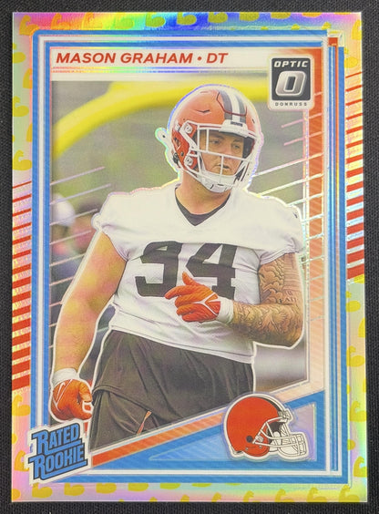 Mason Graham 2025 Panini Donruss Optic Rated Rookie Flex Prizm /199 Browns