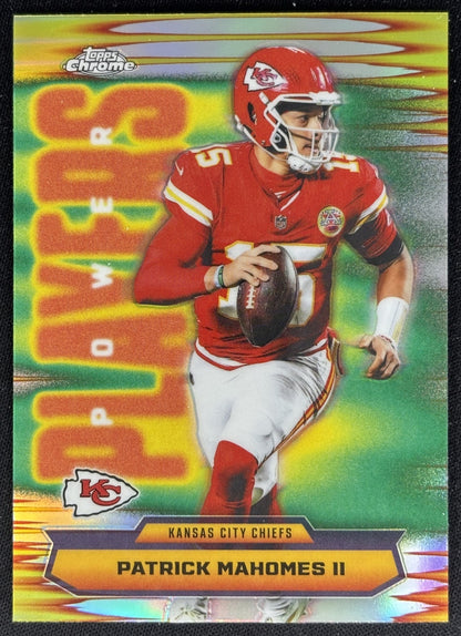 Patrick Mahomes II 2025 Topps Chrome Power Players Refractor Chiefs