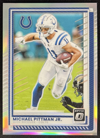 Michael Pittman Jr. 2025 Panini Donruss Optic Holo Prizm Colts Sports Trading Card
