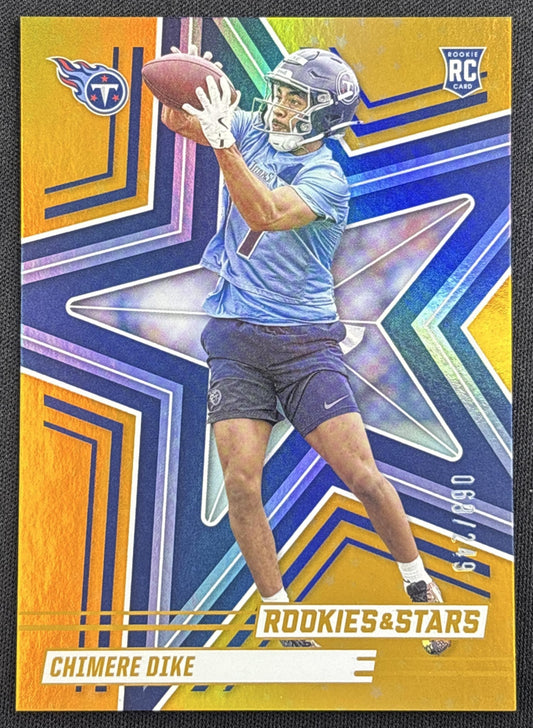 Chimere Dike 2025 Panini Rookies & Stars Orange /249 Titans Tennessee Titans