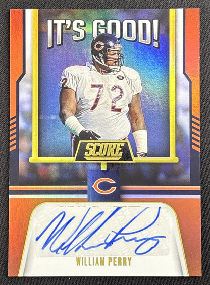 William Perry 2023 Panini Score It's Good! Auto Bears