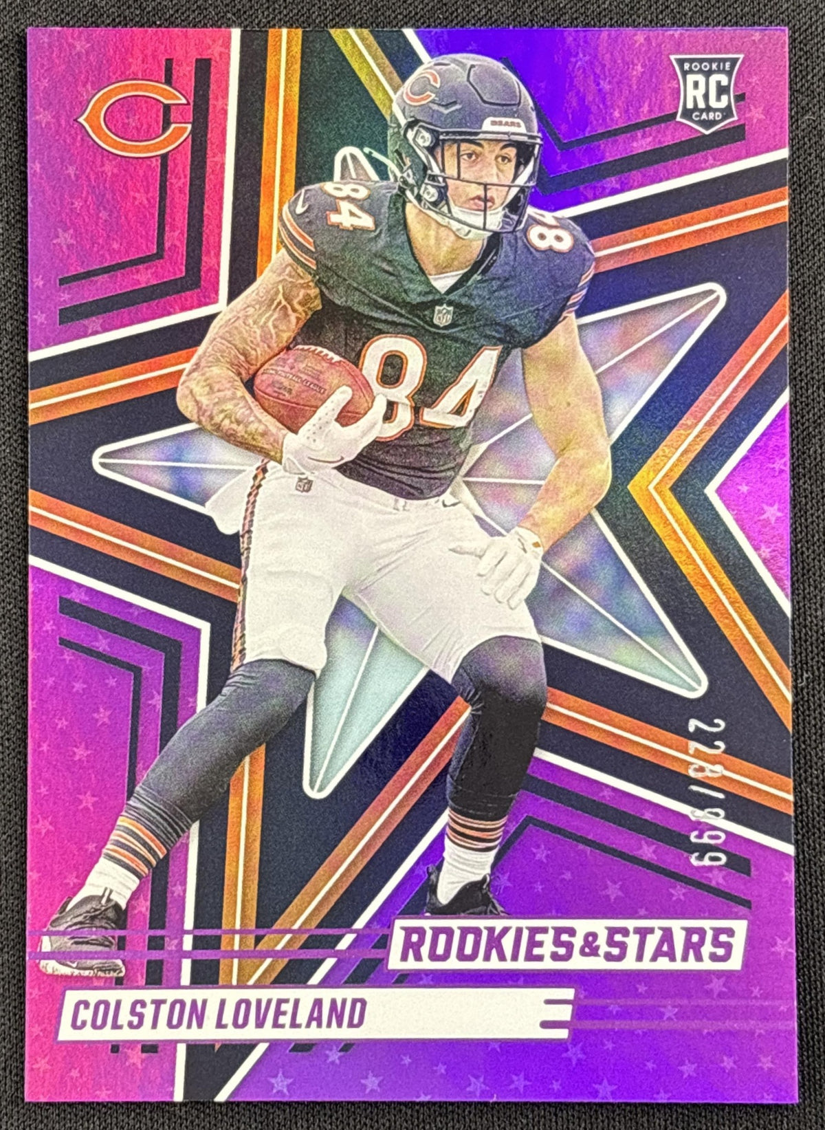 Colston Loveland 2025 Panini Rookies & Stars Purple /999 Bears