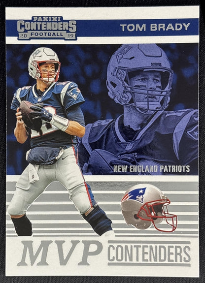 Tom Brady 2019 Panini Contenders MVP Patriots Sports Trading Cards
