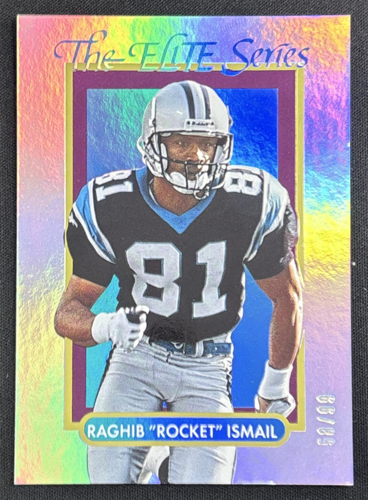 Raghib "Rocket" Ismail 2026 Panini 90s Pop Culture Elite Series Purple /99 Sports Trading Card