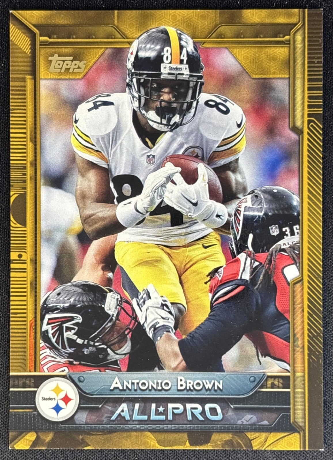 Antonio Brown 2015 Topps Gold /2015 Steelers front