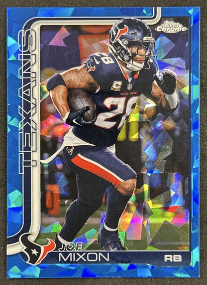 Joe Mixon 2025 Topps Chrome Sapphire Texans