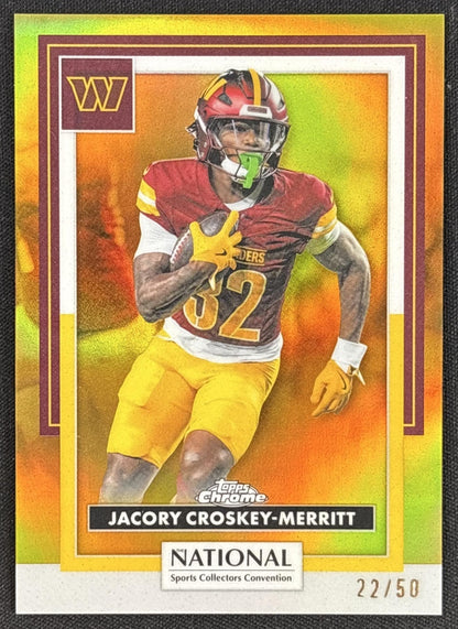 Jacory Croskey-Merritt 2026 Topps NSCC Collection NFL Gold Refractor /50 Commanders Default Title Sports Trading Cards