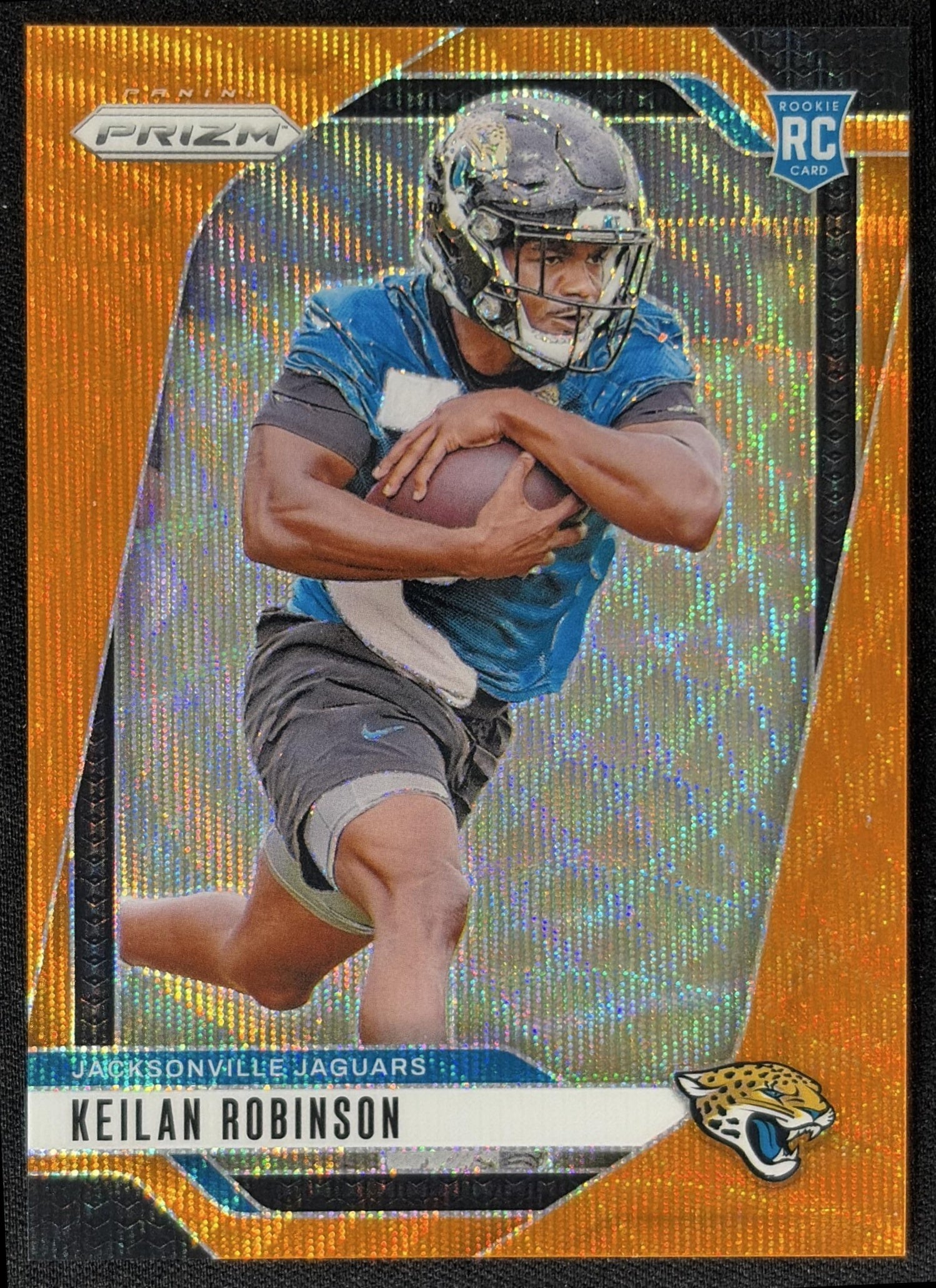 Keilan Robinson 2024 Panini Prizm Orange Wave /60 Jaguars