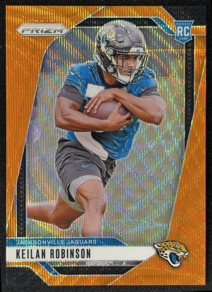 Keilan Robinson 2024 Panini Prizm Orange Wave /60 Jaguars