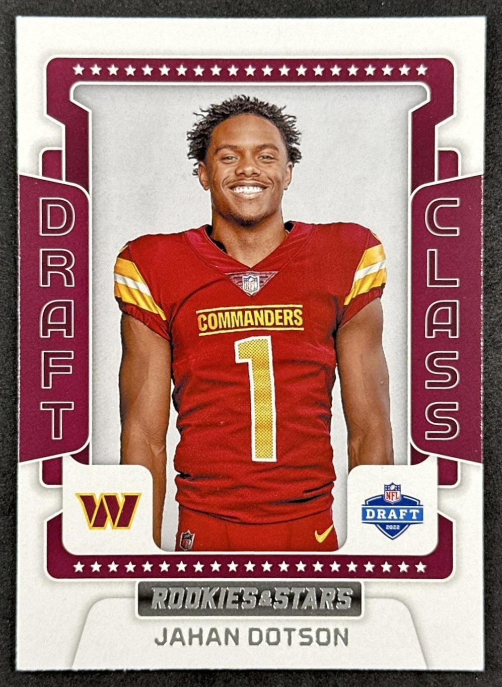Jahan Dotson 2022 Panini Rookies & Stars Draft Class Commanders Front