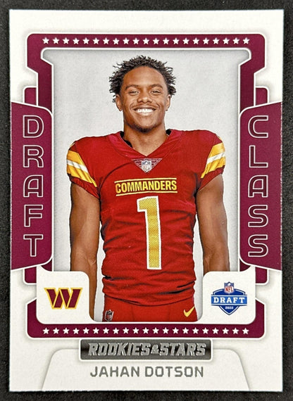 Jahan Dotson 2022 Panini Rookies & Stars Draft Class Commanders Front