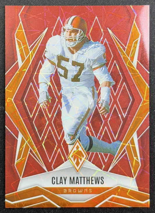 Clay Matthews Jr. 2025 Panini Phoenix Red Lazer Prizm /199 Browns Cleveland Browns