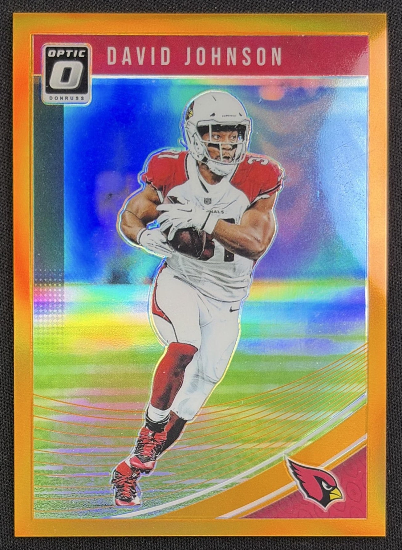 David Johnson 2018 Panini Donruss Optic Orange Prizm /199 Cardinals Arizona Cardinals