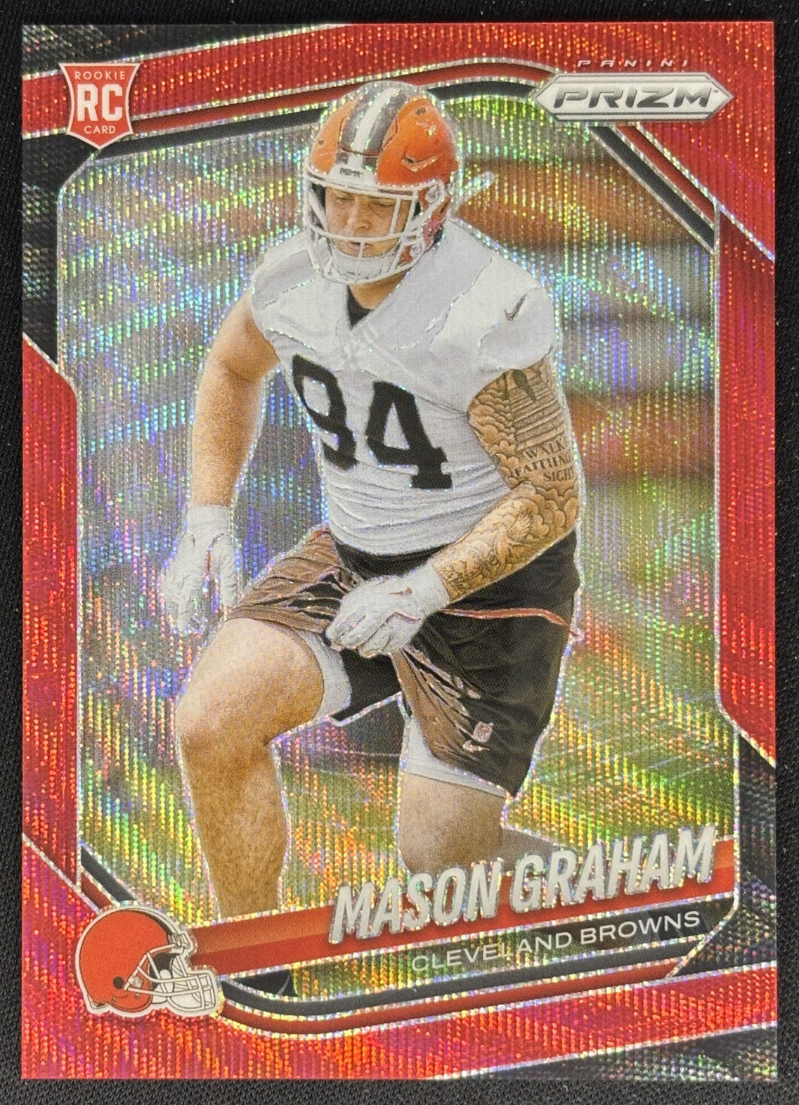 Mason Graham 2025 Panini Prizm Red Wave /149 Browns Default Title Sports Trading Cards