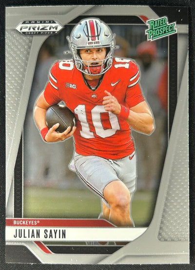 Julian Sayin 2025 Prizm Draft Picks Rated Prospect Buckeyes Sports Trading Card
