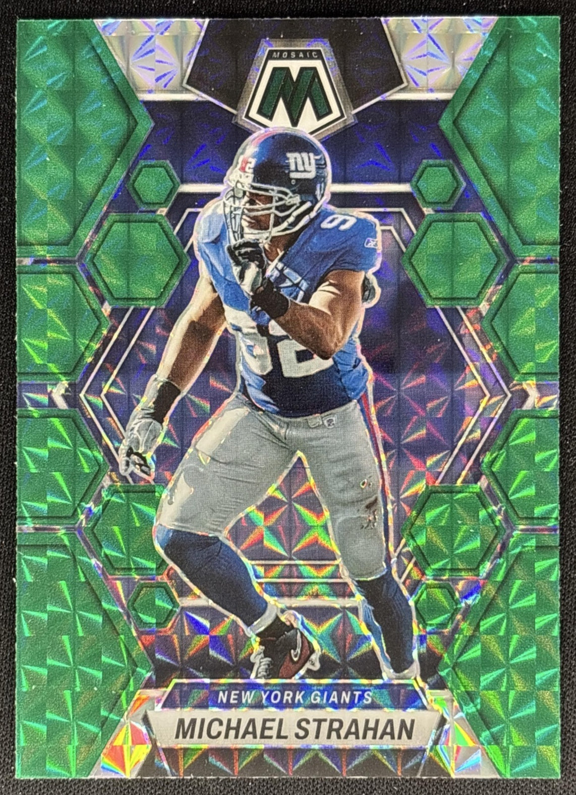 Michael Strahan 2023 Panini Mosaic Green Mosaic Giants Default Title Sports Trading Cards