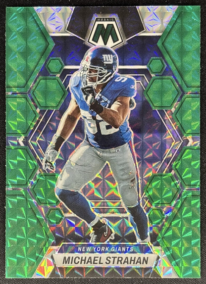 Michael Strahan 2023 Panini Mosaic Green Mosaic Giants Default Title Sports Trading Cards