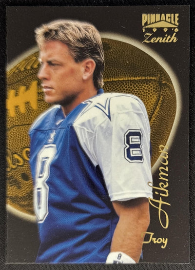 Troy Aikman 1996 Pinnacle Zenith Cowboys Sports Trading Cards