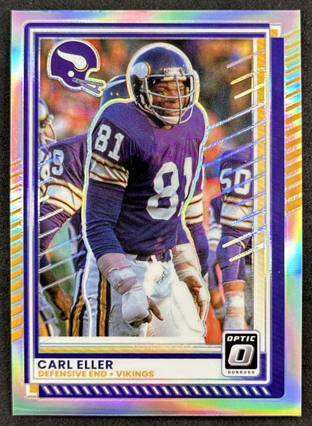 Carl Eller 2025 Panini Donruss Optic Holo Prizm Vikings Front