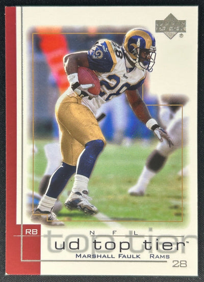 Marshall Faulk 2001 Top Tier Rams Sports Trading Cards
