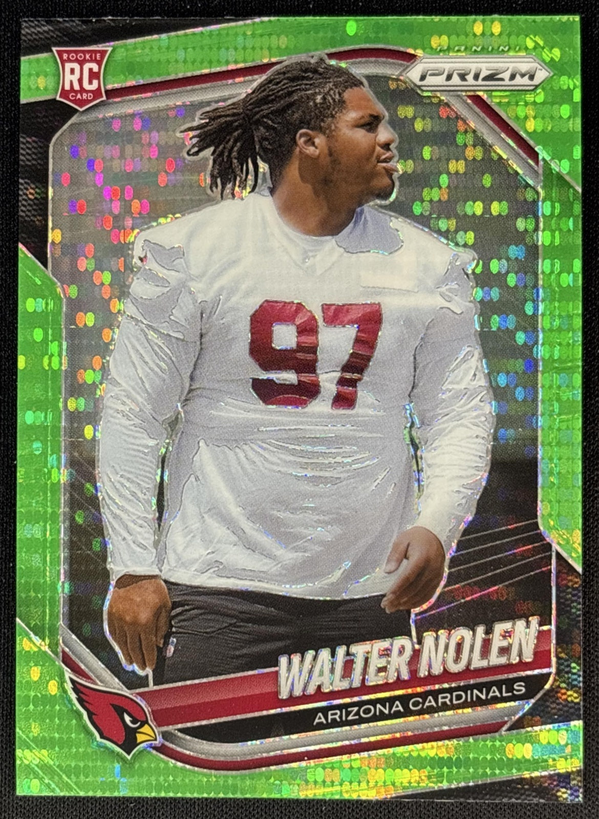 Walter Nolen 2025 Panini Prizm Neon Green Pulsar Cardinals