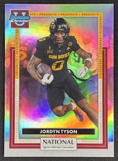 Jordyn Tyson 2026 Topps NSCC Collection Bowman U Chrome Default Title Sports Trading Cards