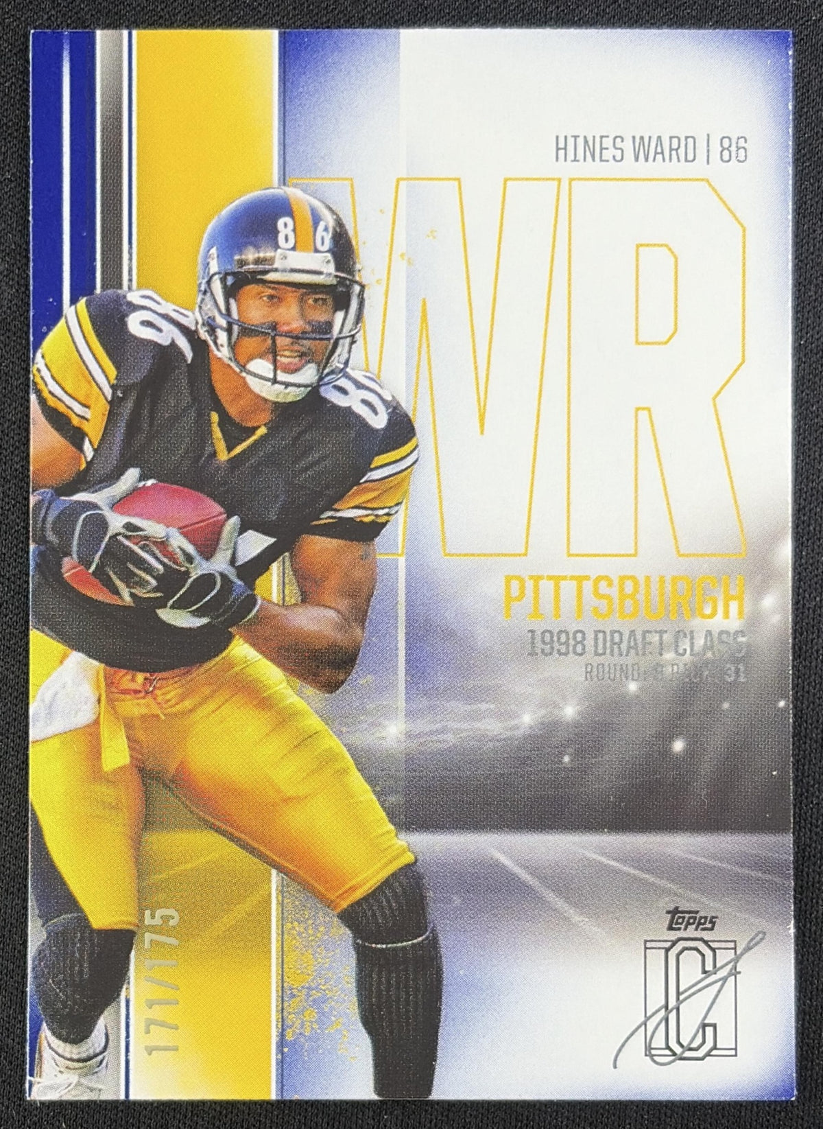 Hines Ward 2024 Topps Signature Class Indigo /175 Pittsburgh Steelers