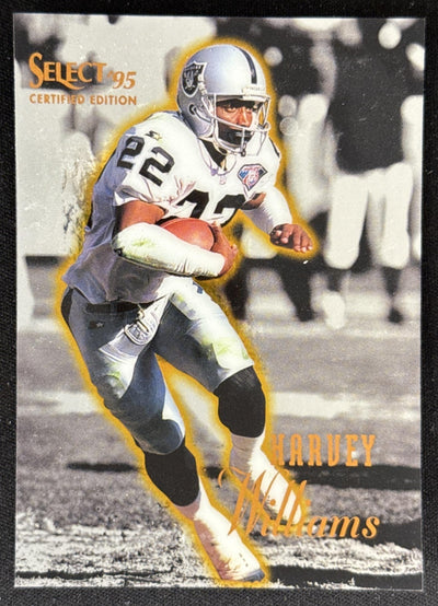 Harvey Williams 1995 Pinnacle Select Certified Raiders Sports Trading Card