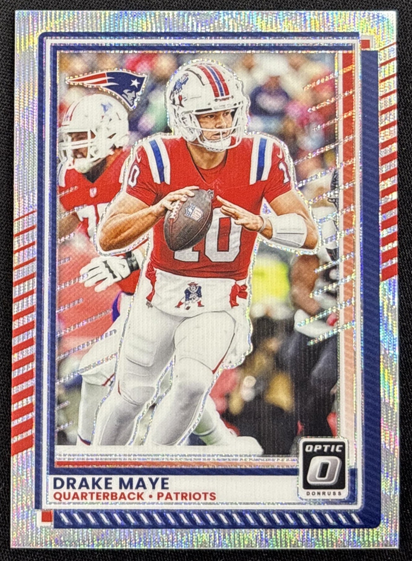 Drake Maye 2025 Panini Donruss Optic Wave Prizm /300 Patriots