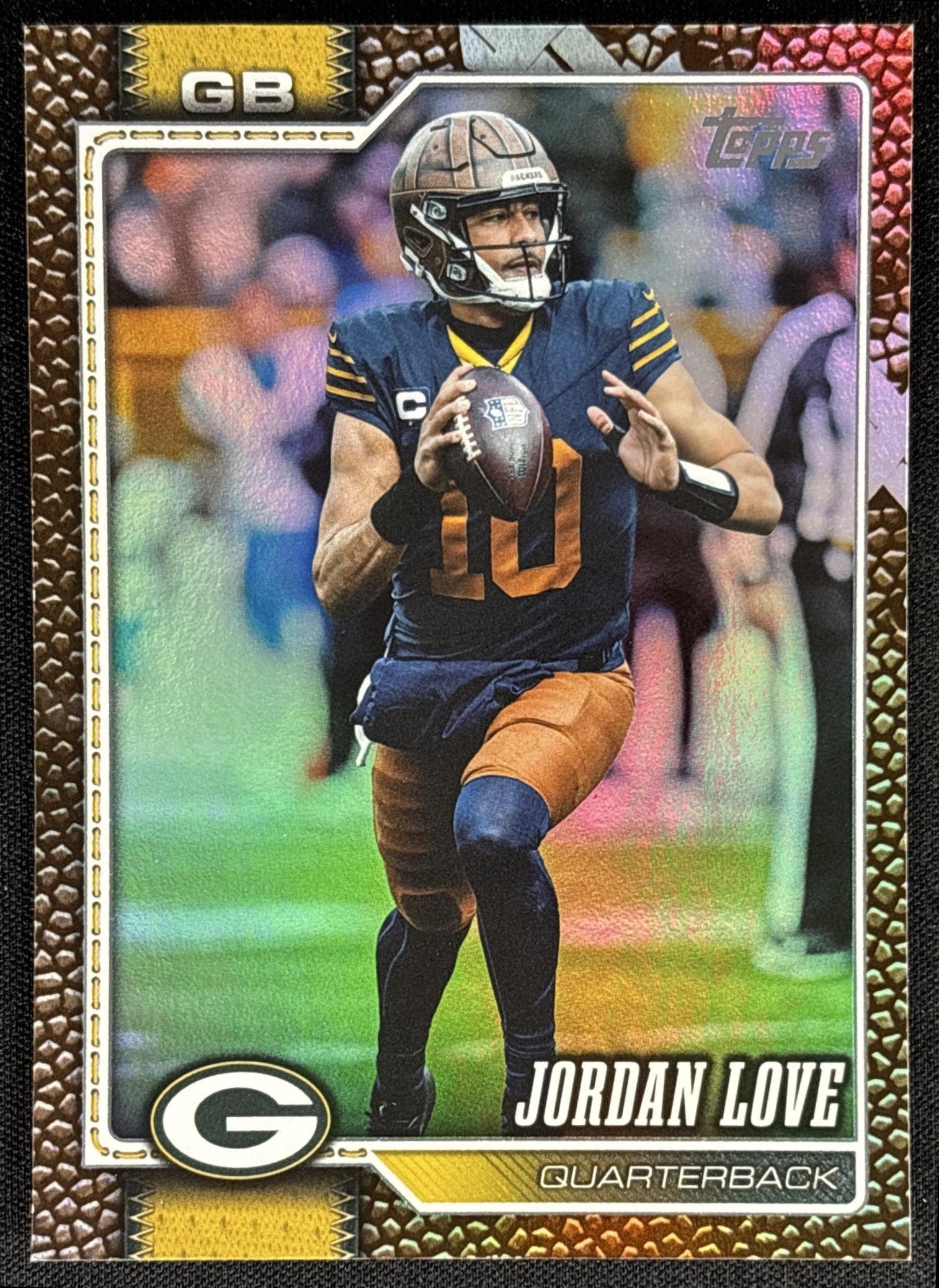 Jordan Love 2026 Topps Football Leather Foil Packers