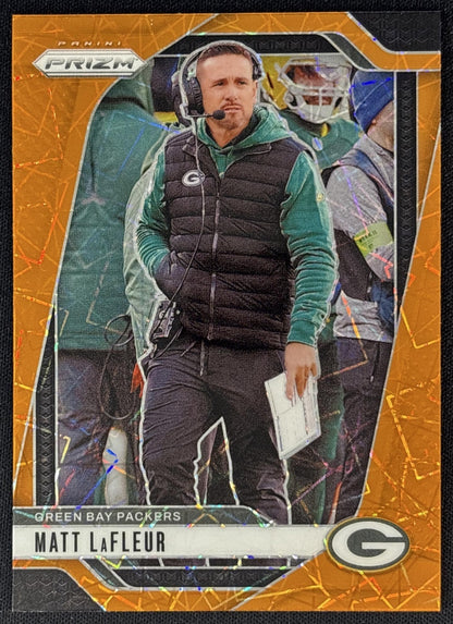Matt LaFleur 2024 Panini Prizm Lazer Packers front