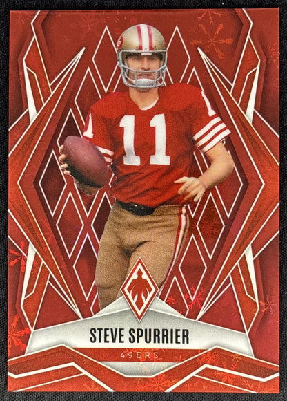 Steve Spurrier 2025 Panini Phoenix Red Winter Prizm /399 49ers front