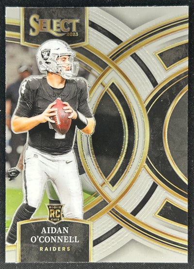 Aidan O'Connell Select Premier Level Las Vegas Raiders Sports Trading Cards