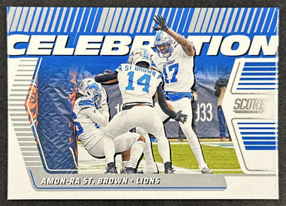Amon-Ra St. Brown 2025 Panini Score Celebration Lions