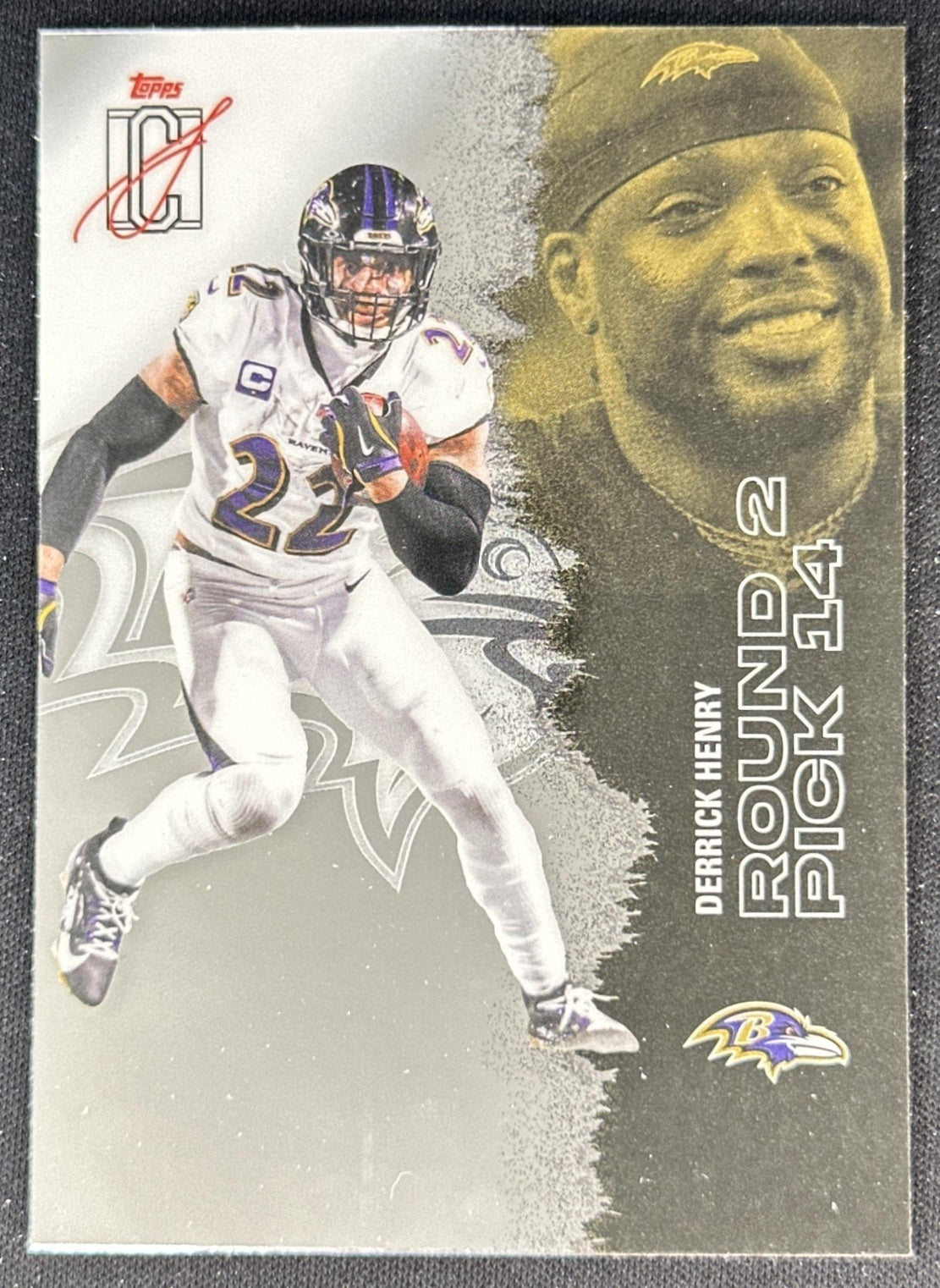Derrick Henry 2025 Topps Signature Class Chrome Veteran Ravens front
