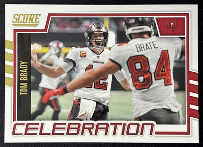 Tom Brady 2022 Panini Score Celebration Buccaneers Sports Trading Cards