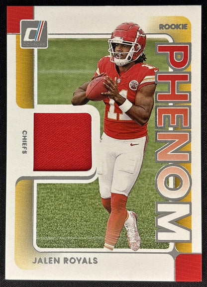 Jalen Royals 2025 Panini Donruss Rookie Phenom Jerseys