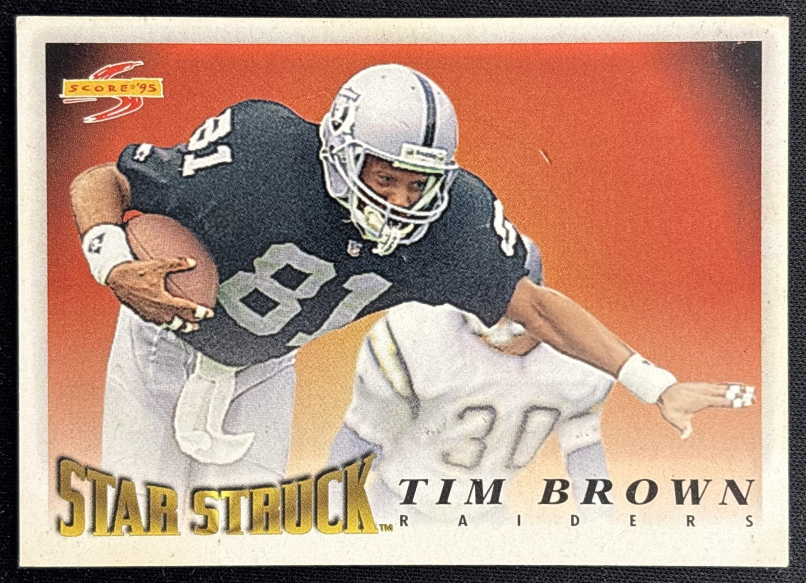 Tim Brown 1995 Score Raiders - Front