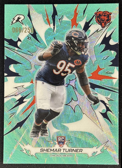 Shemar Turner 2025 Topps Resurgence Aqua Surge Refractor /250 Bears