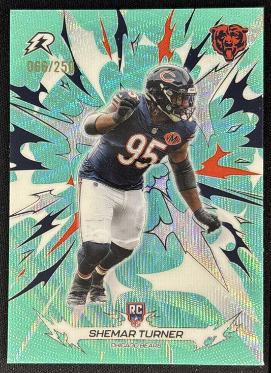 Shemar Turner 2025 Topps Resurgence Aqua Surge Refractor /250 Bears