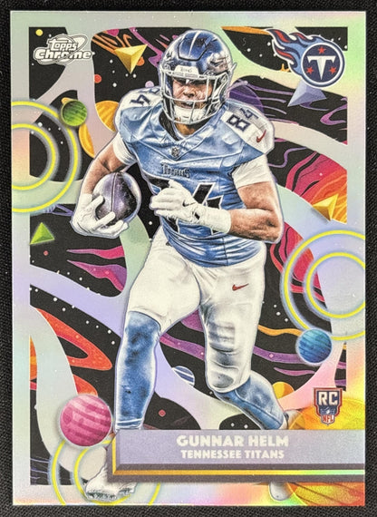 Gunnar Helm 2025 Topps Cosmic Chrome Refractor Titans
