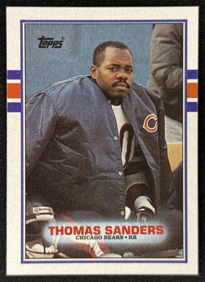 Thomas Sanders 1989 Topps Bears Sports Trading Card