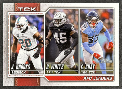 Devin White Jordyn Brooks Cedric Gray 2026 Topps Flagship Sports Trading Cards