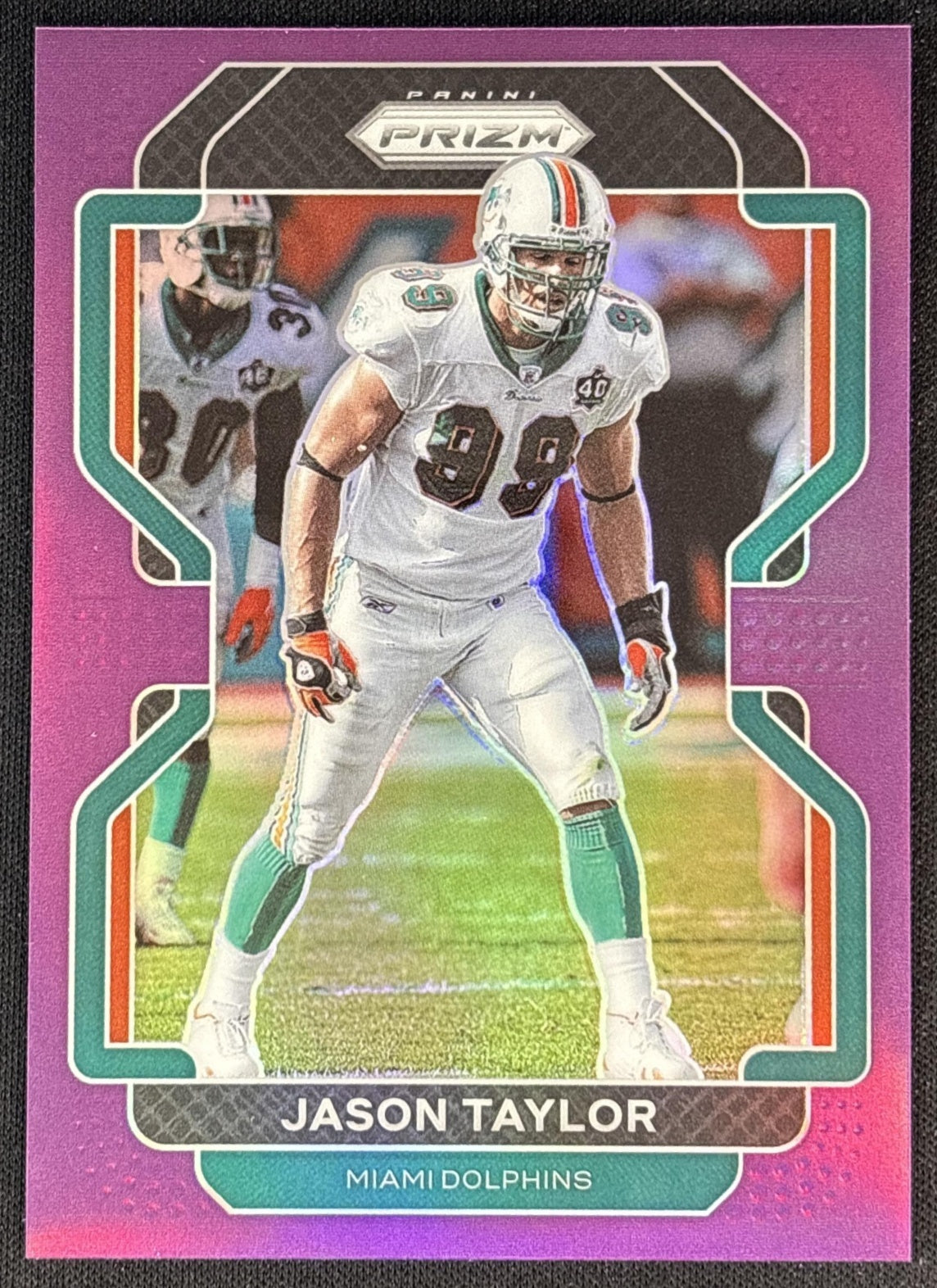 Jason Taylor 2021 Panini Prizm Purple /125 Dolphins Sports Trading Cards