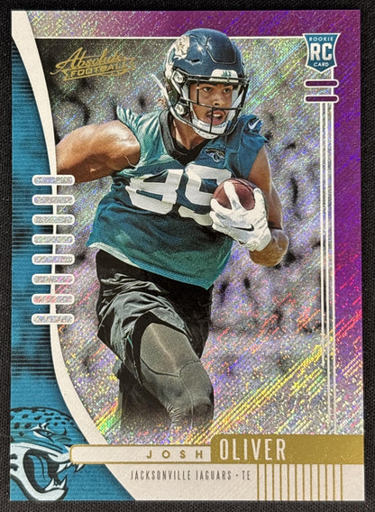 Josh Oliver 2019 Panini Absolute Spectrum Purple /5 Jaguars front
