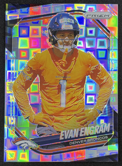 Evan Engram 2025 Panini Prizm Pandora /400 Broncos Sports Trading Card