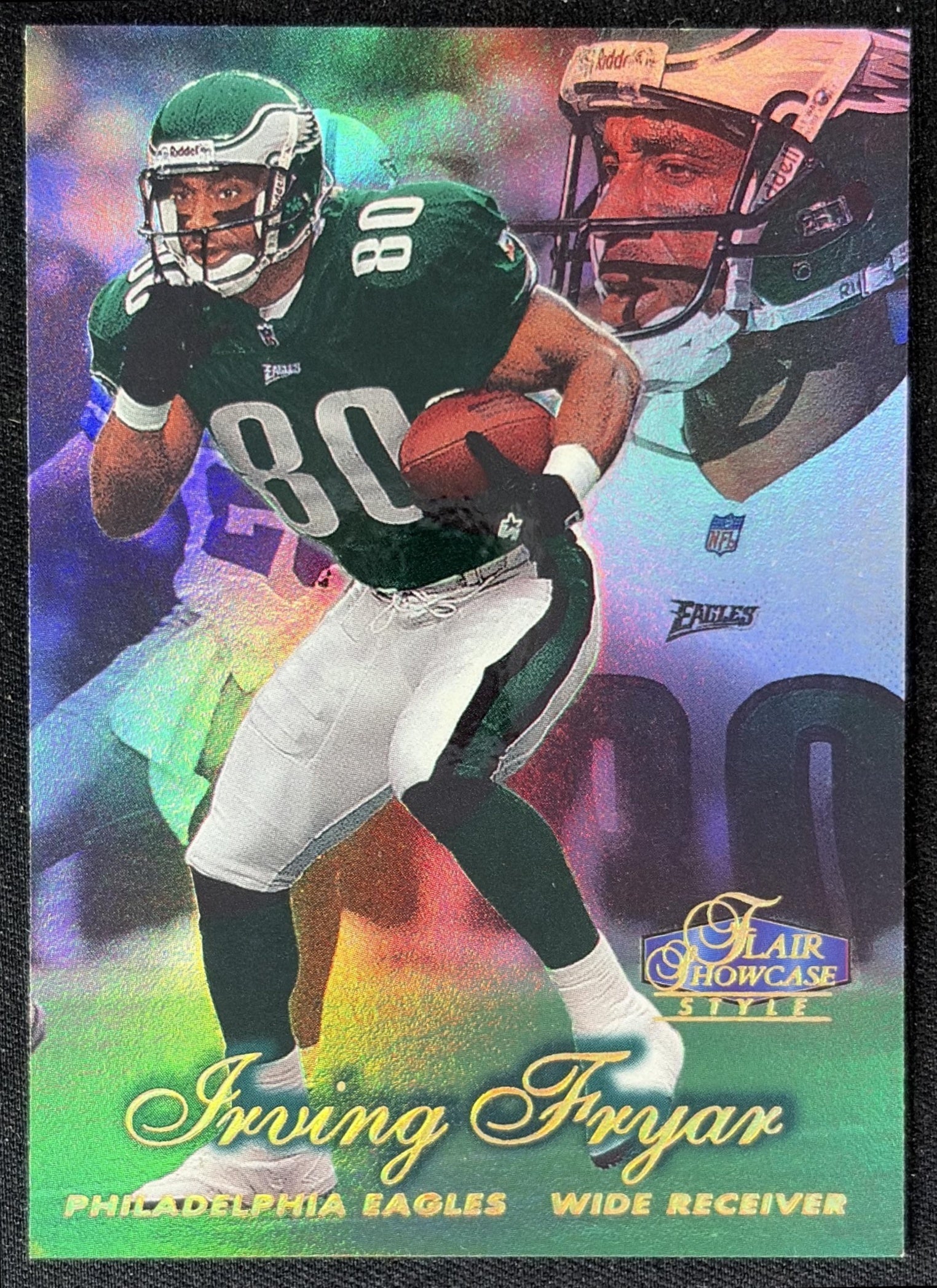 Irving Fryar 1998 Fleer Flair Showcase Row 2 Style Eagles