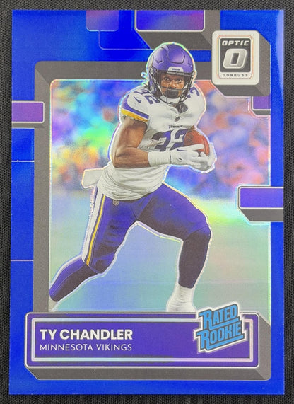 Irv Smith Jr. 2021 Panini Donruss Optic Blue /179 Vikings